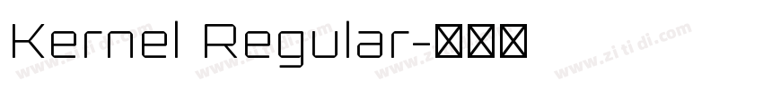 Kernel Regular字体转换